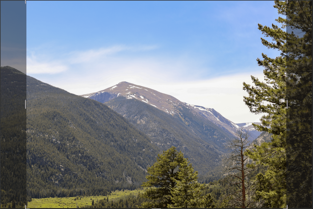 5:4 Ratio – A near-square mountain crop, ideal for framed 8x10 prints.