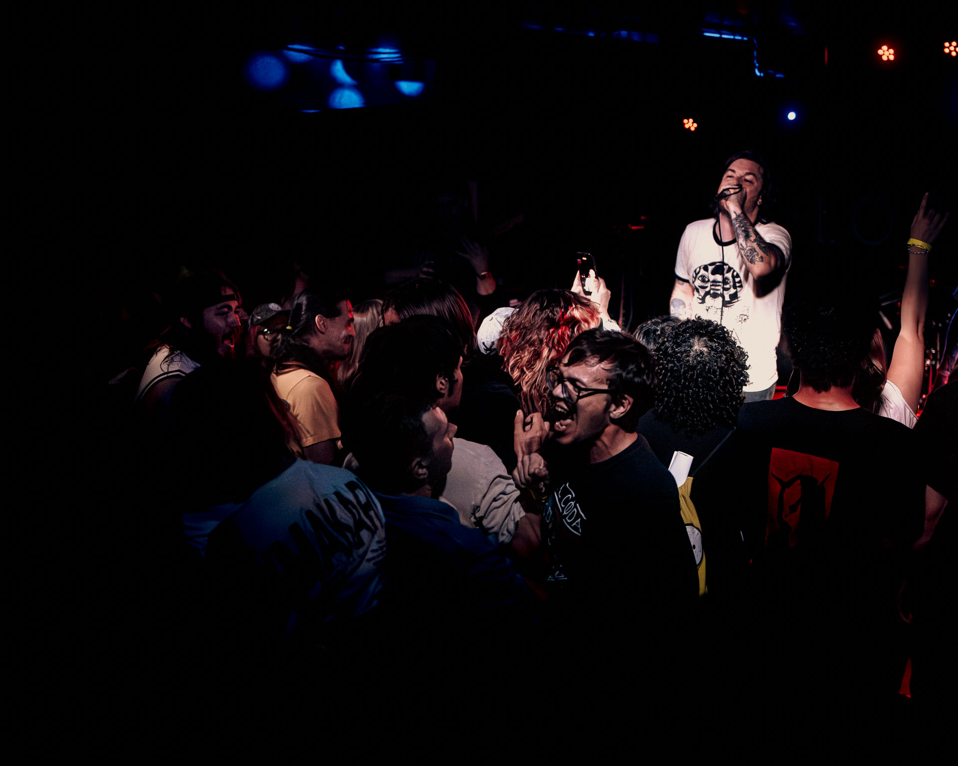 Kurt Travis with A lot Like Birds performing with passion to a lively crowd